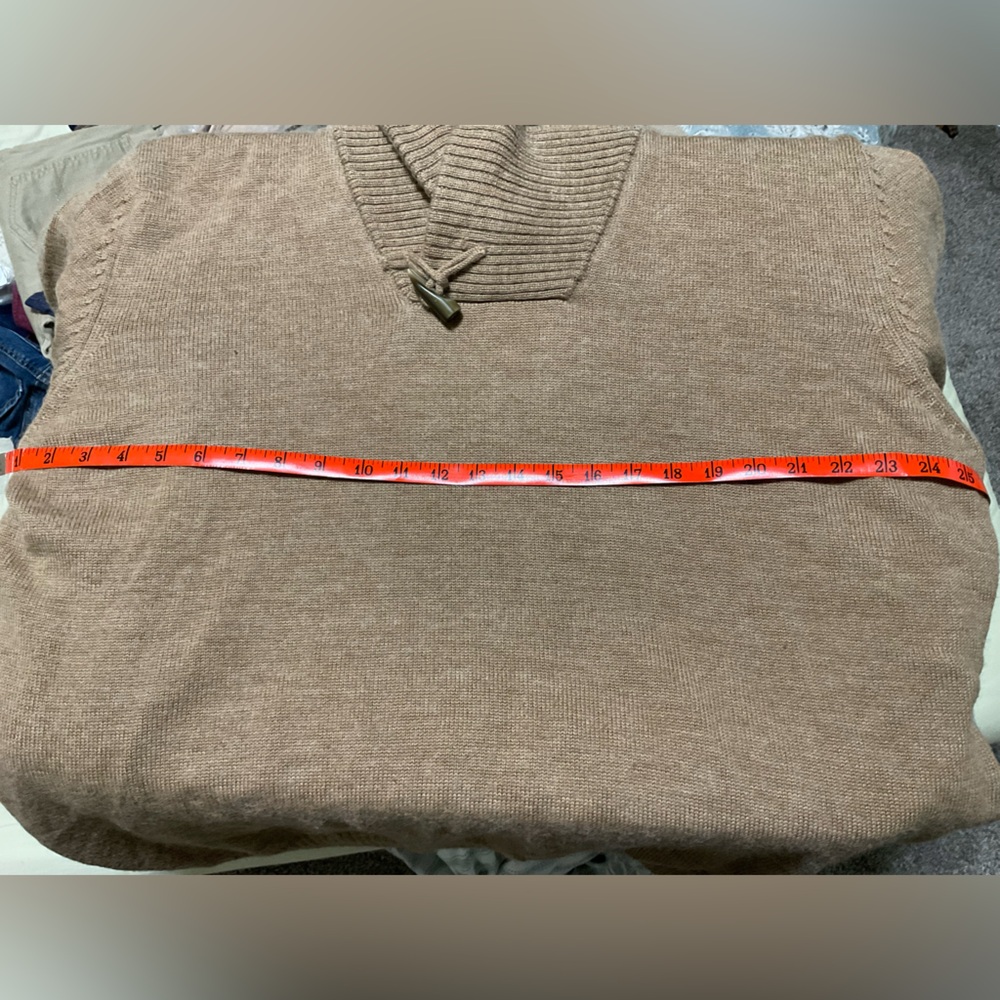 Men’s Rochester Tan Wool Sweater - Picture 6 of 11